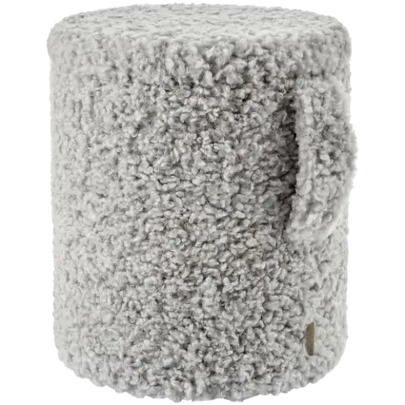 Hocker -TEDDY- Farbe Sharkskin, mit Stauraum