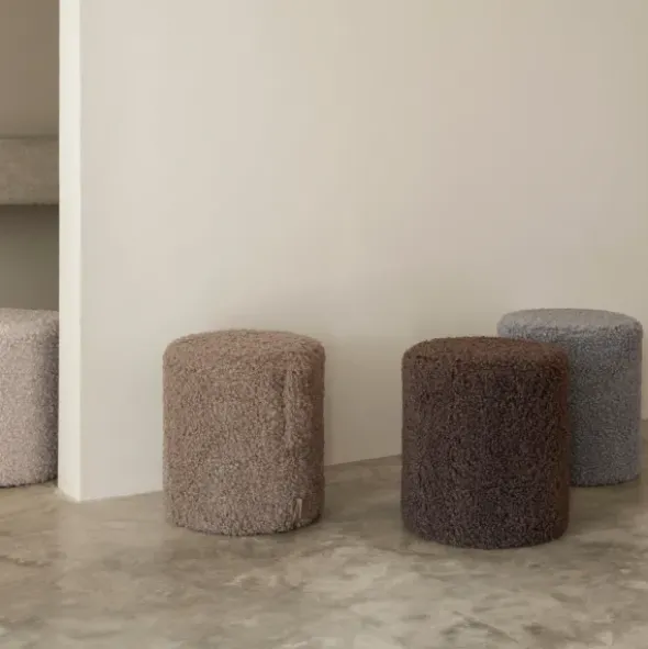 Hocker -TEDDY- Farbe Sharkskin