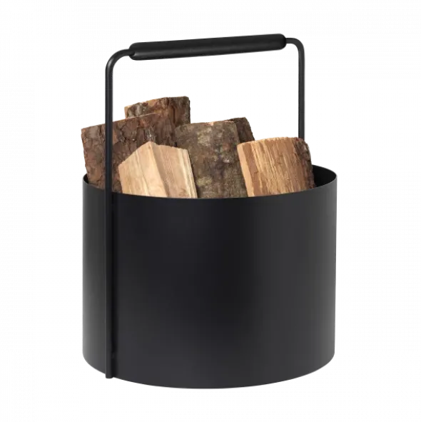 Holzkorb -ASHI- Farbe Black Oak Größe M