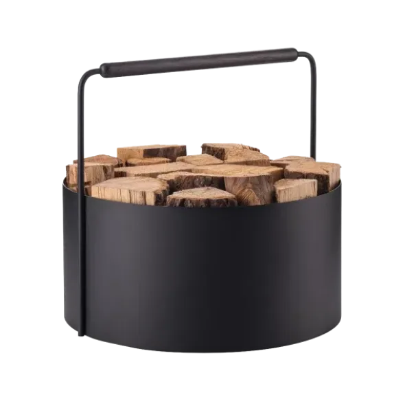 Holzkorb -ASHI- Farbe Black Oak Größe L