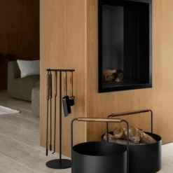 Holzkorb -ASHI- Farbe Brown Oak Größe M
