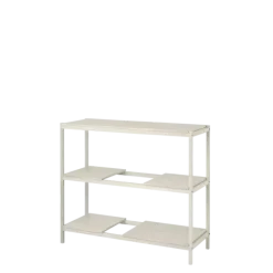 Holzregal -SUKOYA- Farbe weiß geölt - Größe S, 105 x 92 cm