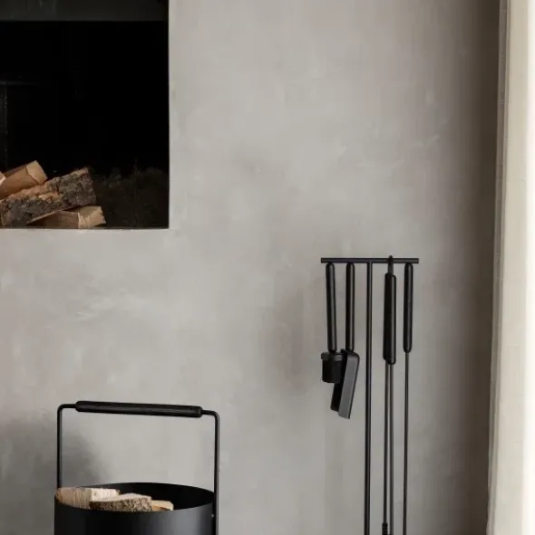 Kaminbesteck 5-tlg. -ASHI- Black Oak