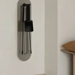 Kaminbesteck 5-tlg. Wandmontiert -ASHI- Farbe Black