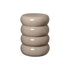 Keramik Hocker -TORU- Farbe Fungi - Form rund