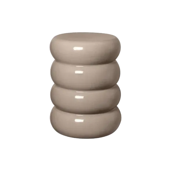 Keramik Hocker -TORU- Farbe Fungi - Form rund