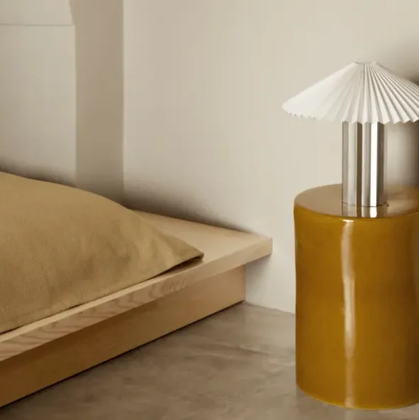 Keramik Hocker -TORU- Farbe Indian Tan - Form: Zylindrisch