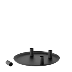 Kerzenhalter -LOHA- Farbe Black - Form: Rund
