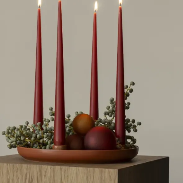 Kerzenhalter -VELA- Farbe Amber Brown - Größe L