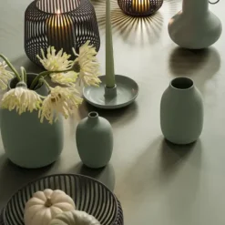 Kerzenhalter -VELA- Farbe Desert Sage - Größe S
