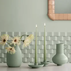 Kerzenhalter -VELA- Farbe Desert Sage - Größe S