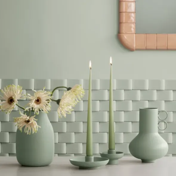 Kerzenhalter -VELA- Farbe Desert Sage - Größe S