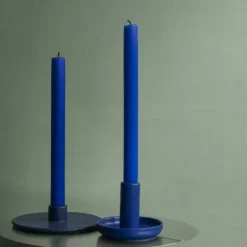 Kerzenhalter -VELA- Farbe Ocean Cavern - Größe M, Flach