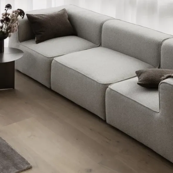 Kissenbezug -BOUCLE- Farbe Espresso 40 x 60 cm