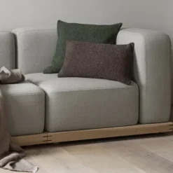 Kissenbezug -BOUCLE- Farbe Espresso 30 x 50 cm