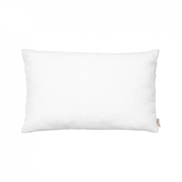 Kissenbezug -BOUCLE- Farbe Lily White 30 x 50 cm