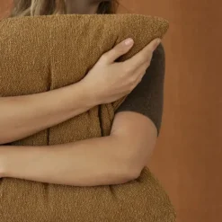 Kissenbezug -BOUCLE- Farbe Tan 50 x 50 cm