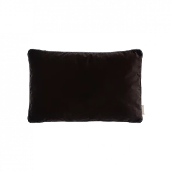 Kissenbezug -VELVET- Farbe Espresso - Größe 30 x 50 cm