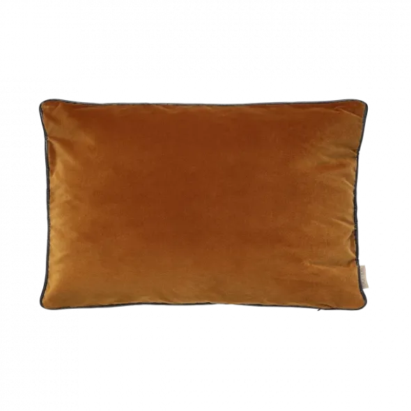 Kissenbezug -VELVET- Farbe Rustique Brown - Größe 40 x 60 cm