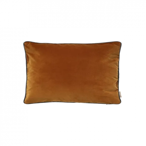 Kissenbezug -VELVET- Farbe Rustique Brown - Größe 30 x 50 cm