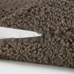 Kissenhülle -TEDDY- Farbe Espresso - Größe 30 x 50 cm