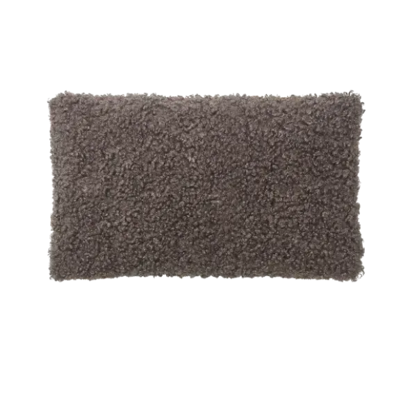 Kissenhülle -TEDDY- Farbe Espresso - Größe 30 x 50 cm