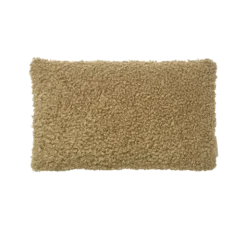 Kissenhülle -TEDDY- Farbe Tan - Größe 30 x 50 cm