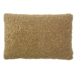 Kissenhülle -TEDDY- Farbe Tan - Größe 40 x 60 cm