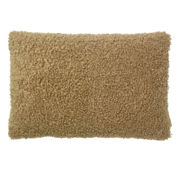 Kissenhülle -TEDDY- Farbe Tan - Größe 40 x 60 cm