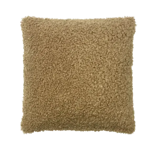 Kissenhülle -TEDDY- Farbe Tan - Größe 50 x 50 cm