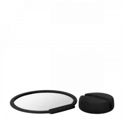 Kosmetikspiegel -SONO- Farbe Black, 5-fach Vergrößerung