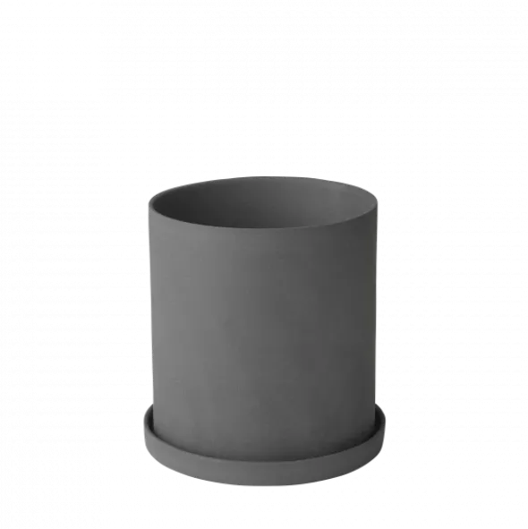 Kräutertopf -NONA- Farbe Pewter - Größe L