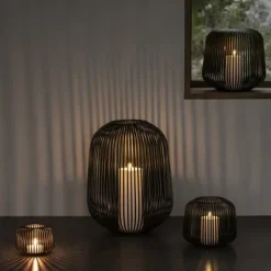 Laterne -LITO- Farbe Black - Größe L