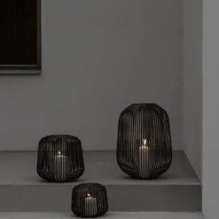 Laterne -LITO- Farbe Black - Größe L