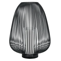 Laterne -LYVA- Farbe Black - Größe L
