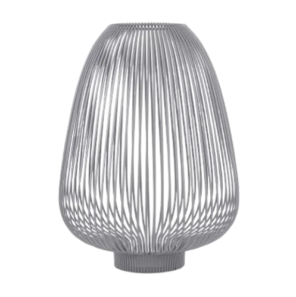 Laterne -LYVA- Farbe Steel Gray - Größe L
