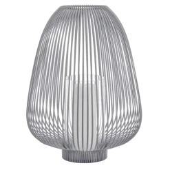 Laterne -LYVA- Farbe Steel Gray - Größe L