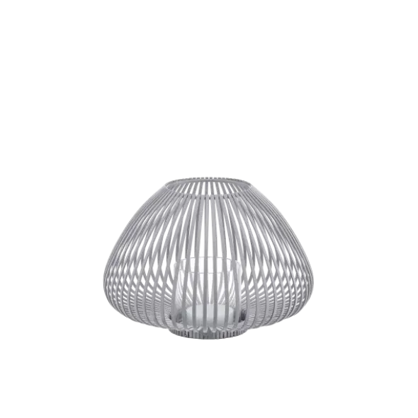 Laterne -LYVA- Farbe Steel Gray - Größe S