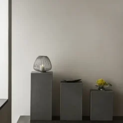 Laterne -LYVA- Farbe Steel Gray - Größe M