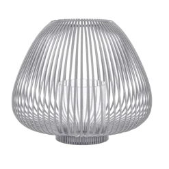 Laterne -LYVA- Farbe Steel Gray - Größe M