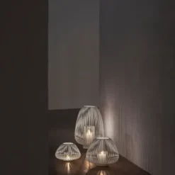 Laterne -LYVA- Farbe White - Größe S