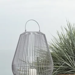 Laterne -NIDEA- Farbe White - Größe S