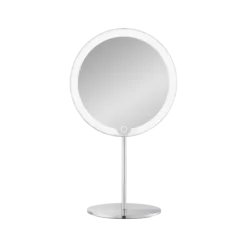 LED Kosmetikspiegel -MODO- Farbe Edelstahl matt, 5-fach Vergrößerung