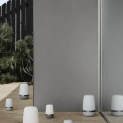 LED Outdoor Leuchte -SPIRIT- Farbe Platinum Gray - Größe M