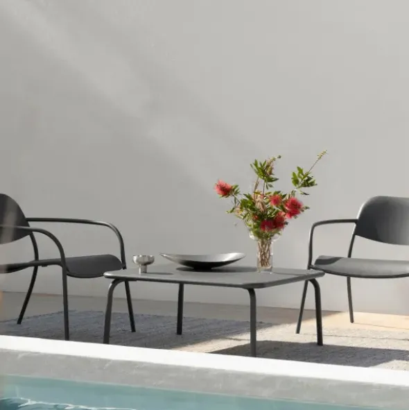 Loungesessel -YUA- Farbe Granite Gray