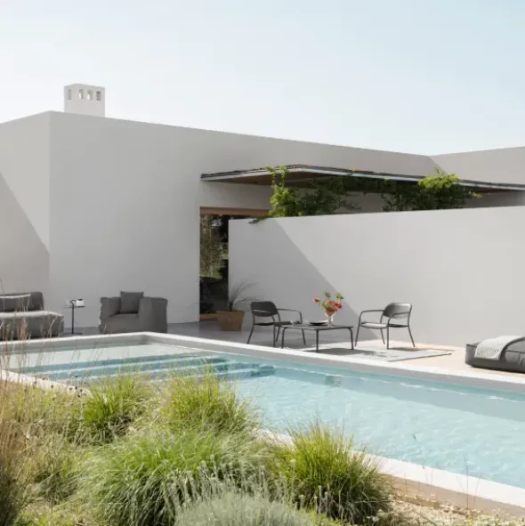 Loungesessel -YUA- Farbe Granite Gray