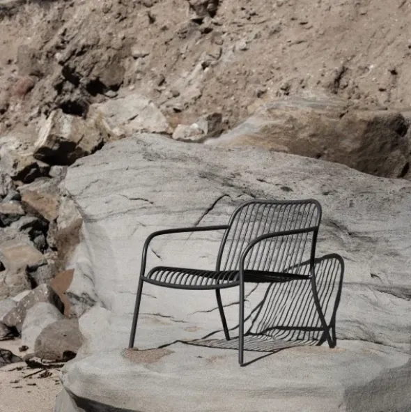 Loungesessel -YUA WIRE- Farbe Granite Gray
