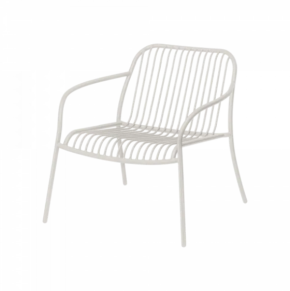 Loungesessel -YUA WIRE- Farbe Silk Gray