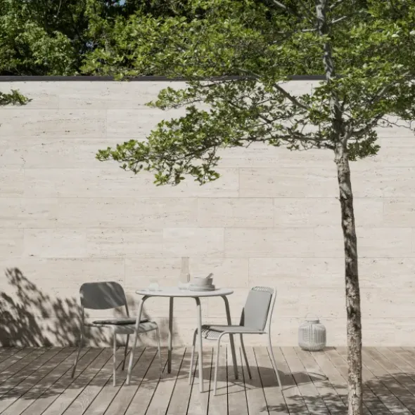 Loungesessel -YUA WIRE- Farbe Silk Gray