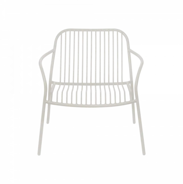 Loungesessel -YUA WIRE- Farbe Silk Gray